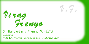 virag frenyo business card